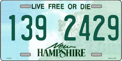 NH license plate 1392429