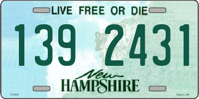 NH license plate 1392431