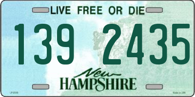 NH license plate 1392435