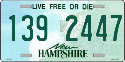 NH license plate 1392447