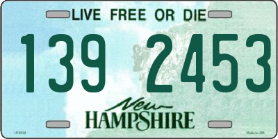 NH license plate 1392453
