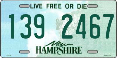 NH license plate 1392467