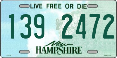 NH license plate 1392472