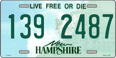 NH license plate 1392487