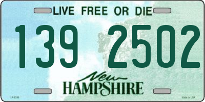 NH license plate 1392502