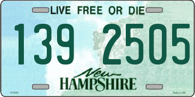 NH license plate 1392505