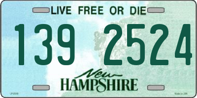 NH license plate 1392524