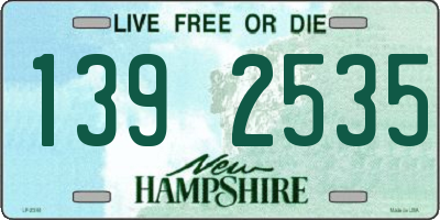 NH license plate 1392535