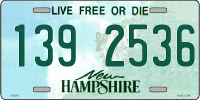 NH license plate 1392536