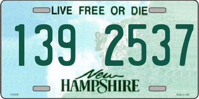 NH license plate 1392537