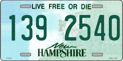 NH license plate 1392540
