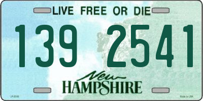 NH license plate 1392541