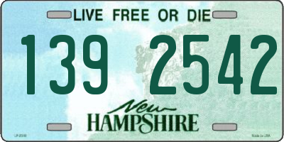 NH license plate 1392542