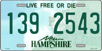 NH license plate 1392543