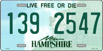 NH license plate 1392547