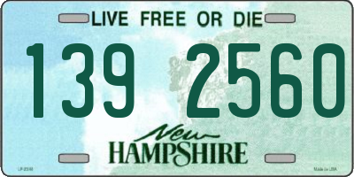 NH license plate 1392560
