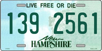 NH license plate 1392561
