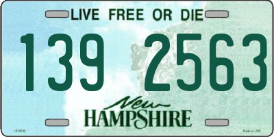 NH license plate 1392563