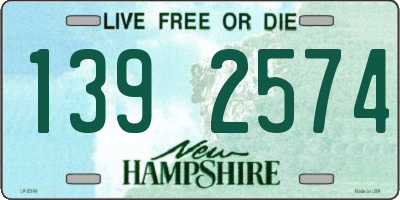 NH license plate 1392574