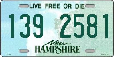 NH license plate 1392581