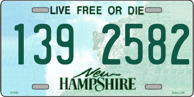 NH license plate 1392582