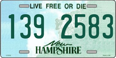 NH license plate 1392583