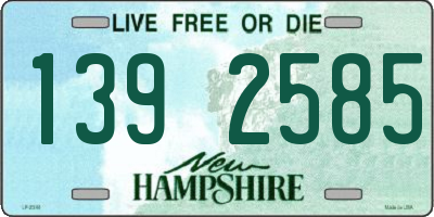 NH license plate 1392585