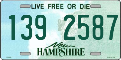 NH license plate 1392587