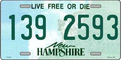 NH license plate 1392593