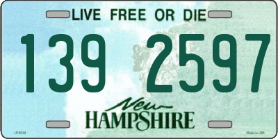 NH license plate 1392597