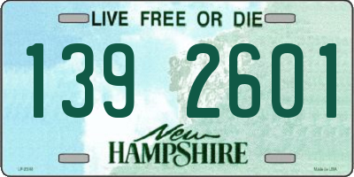 NH license plate 1392601