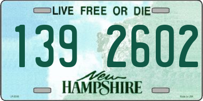 NH license plate 1392602