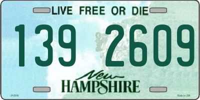 NH license plate 1392609