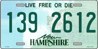 NH license plate 1392612
