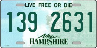 NH license plate 1392631
