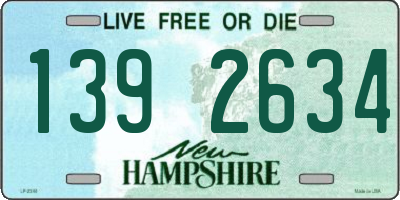 NH license plate 1392634