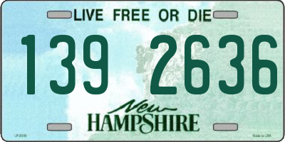 NH license plate 1392636