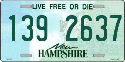 NH license plate 1392637