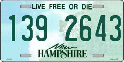 NH license plate 1392643