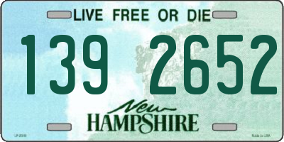 NH license plate 1392652