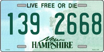 NH license plate 1392668