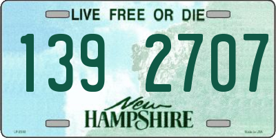 NH license plate 1392707