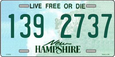 NH license plate 1392737