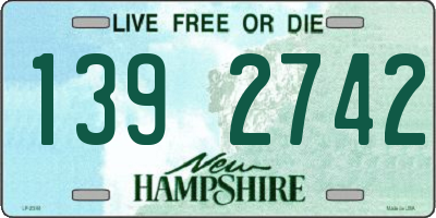 NH license plate 1392742