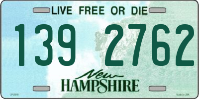 NH license plate 1392762