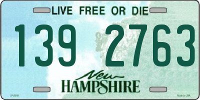 NH license plate 1392763