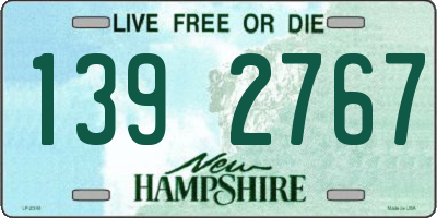 NH license plate 1392767