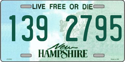 NH license plate 1392795
