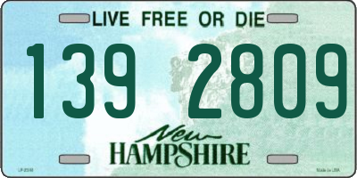 NH license plate 1392809