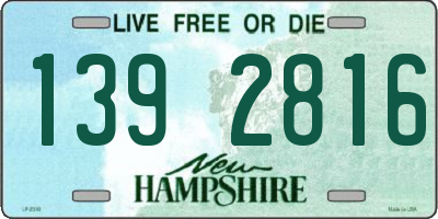 NH license plate 1392816